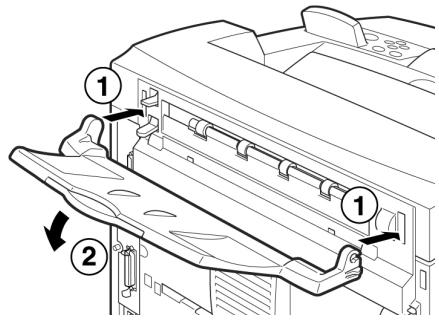 OKI B6250N - Installing the Face Up (Rear) Tray - 1