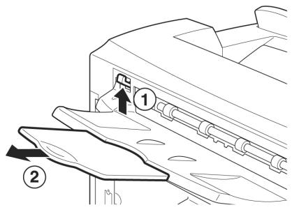 OKI B6250N - Installation du bac (arrière) face dessus - 2