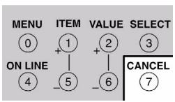 OKI C7500DXN - Touche CANCEL - 1