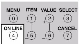 OKI C7500DXN - Touche ON LINE - 1