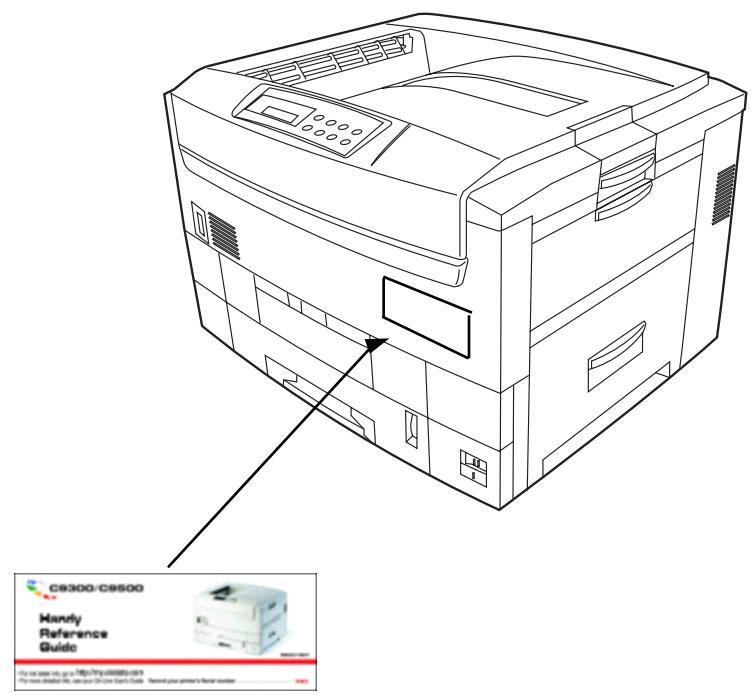 OKI C7500NCCS - Fixation du guide de referencia pratique - 2