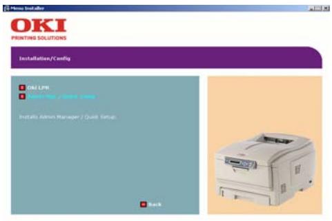 OKI C7550N - Sélectionnez [Admin Mgr/Quick Setup]. - 1