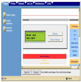 OKI C7550N - Netscape Navigator - 1