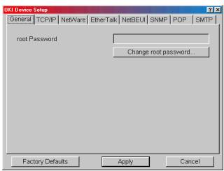 OKI C7550N - Onglet Général - 1