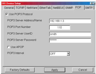 OKI C7550N - Onglet POP - 1