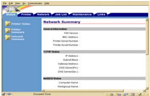 OKI C7550N - Utilisation d'un navigateur web. - 1