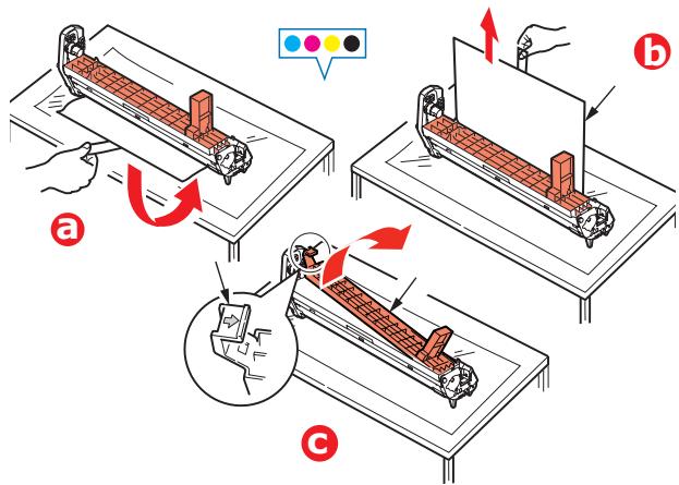 OKI C830DTN - Preparar el Cartucho de cilindro deImagen - 3