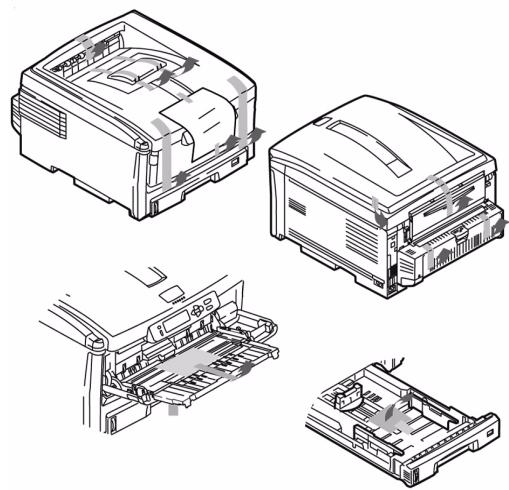 OKI C830DTN - Prepare o local de instalacao - 3