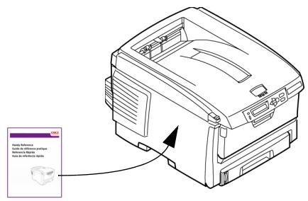 OKI C830DTN - Afixação do Manual Práticó de Consulta (Fornecido em algunos modelos) - 1