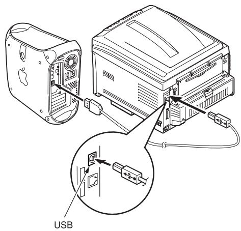 OKI C830DTN - Connect the cable - 2