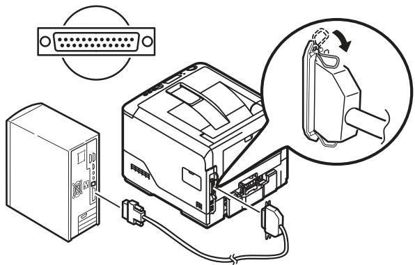 OKI C830DTN - Conexión paralela (en algunos modelos) - 1