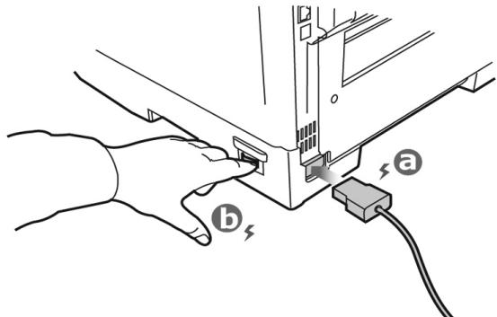 OKI C830DTN - Insira o cabo de alimentação - 1