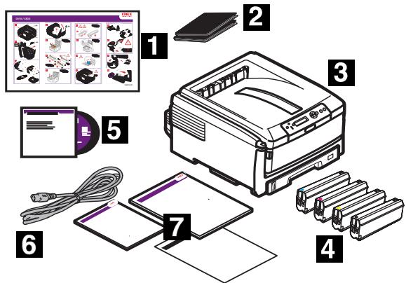 OKI C830DTN - Check Package Contents - 1