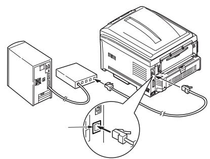 OKI C830DTN - Conecte o cabo - 1
