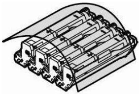 OKI CX2032MFP - Dégagement des bourges   Bourgages dans l'imprimante (suite) - 2