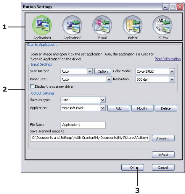 OKI MB480MFP - Configuration de l'utilitaire Actkey - 2