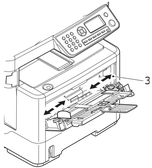 OKI MB480MFP - Chargement du papier : Bac multifonctionnel (MB470 MFP et MB480 MFP) - 2
