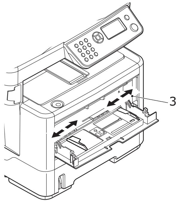 OKI MB480MFP - Chargement du papier : Bac d'alimentation manuelle (MB460 MFP) - 2