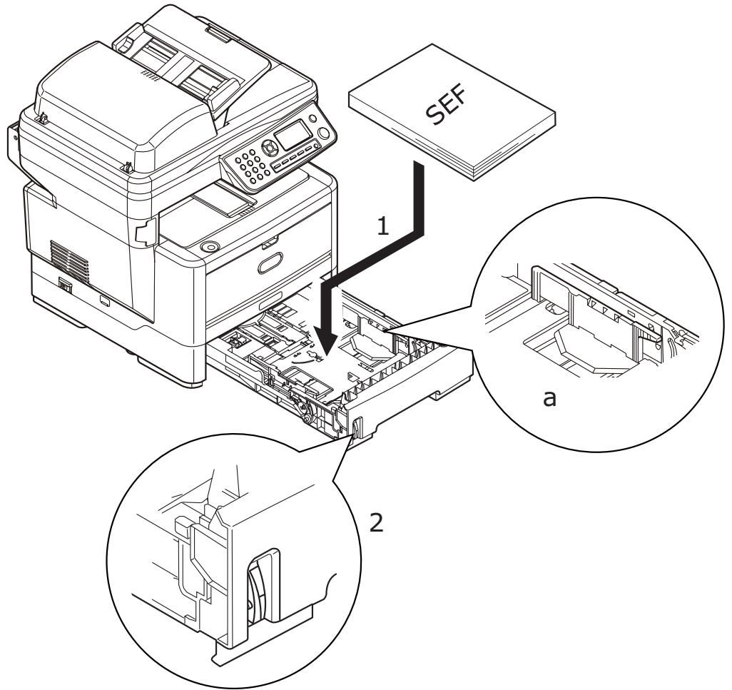 OKI MB480MFP - Chargement du papier : Bac 1 - 4