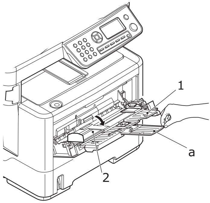 OKI MB480MFP - Chargement du papier : Bac multifonctionnel (MB470 MFP et MB480 MFP) - 1