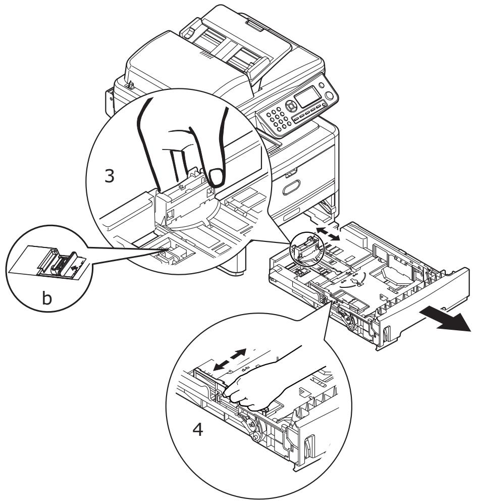 OKI MB480MFP - Chargement du papier : Bac 1 - 2