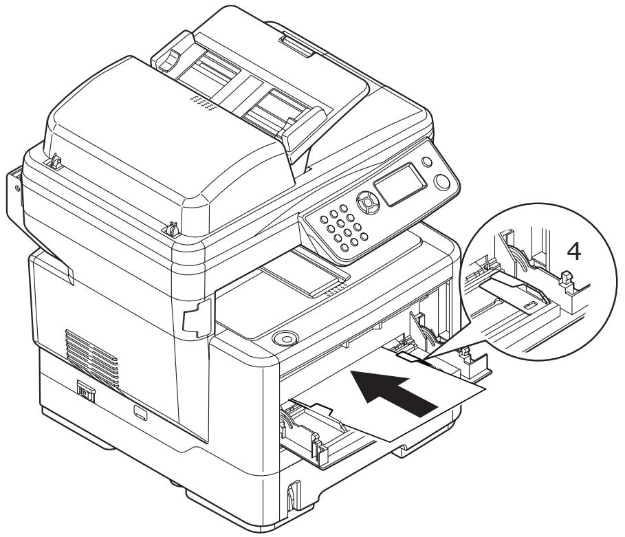 OKI MB480MFP - Chargement du papier : Bac d'alimentation manuelle (MB460 MFP) - 3