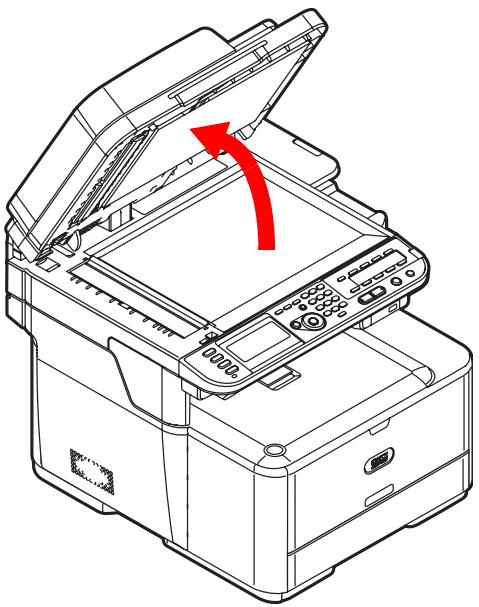 OKI MC561MFP - Chargement de documents sur la vitre - 1