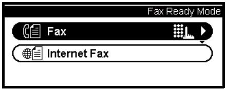 Fax Ready Mode Fax Internet Fax