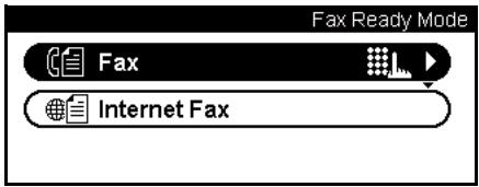 Fax Ready Mode Fax Internet Fax