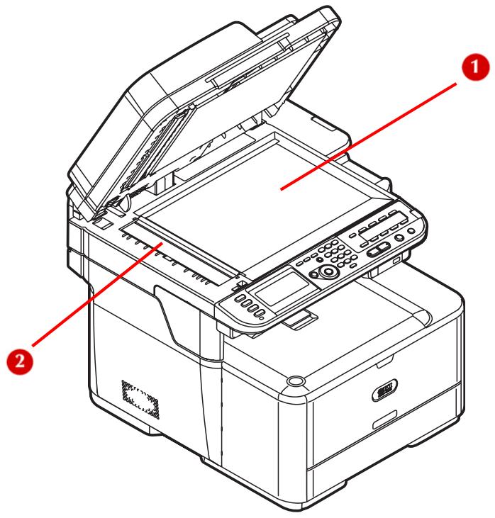 OKI MC561MFP - Vue de l'intérieur : Scanner - 1