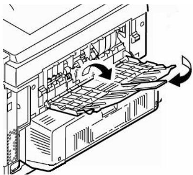 OKI MPS6150C - Opening the Rear-Feed Tray - 2