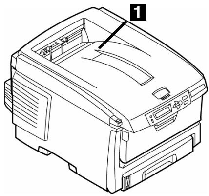 OKI MPS6150C - Bac de sortie supérieur (face vers le bas) - 1