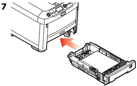 OKI MPS710C - Tray 1 and Optional Trays 2 and 3 (cont.) Loading Paper - 7