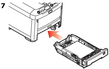 OKI MPS710C - Bandeja 1, Bandejas 2 y 3 Oportun (cont.) Carga del papel - 7