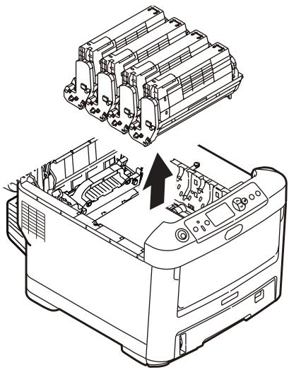 OKI MPS710C - Dégagement des bourges (suite) - 1