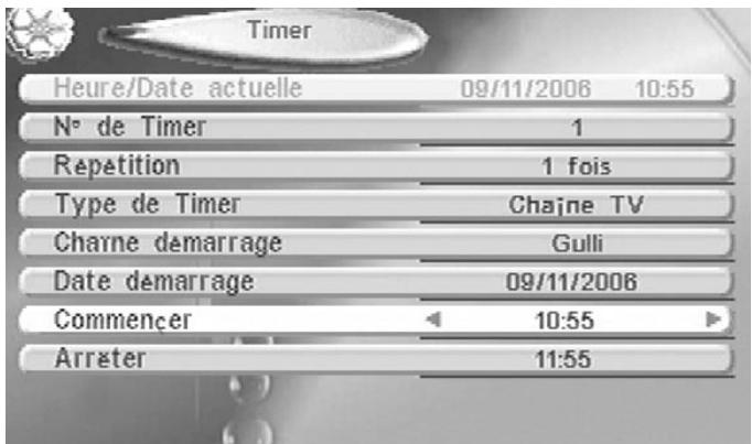 ELAP THALIS V - - Enregistrement en différé avec le timer - 1
