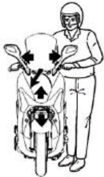 SYM GTS - CONTROLE DES AMORTISSEURS AVANT - 1