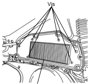 SYM GTS - CONTROLE DU FILTRE A AIR - 2