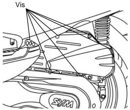 SYM GTS - CONTROLE DU FILTRE A AIR - 1