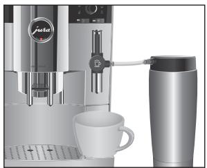 JURA IMPRESSA S9 ONE TOUCH - Moussage de lait avec la buse Cappuccino Easy - 2