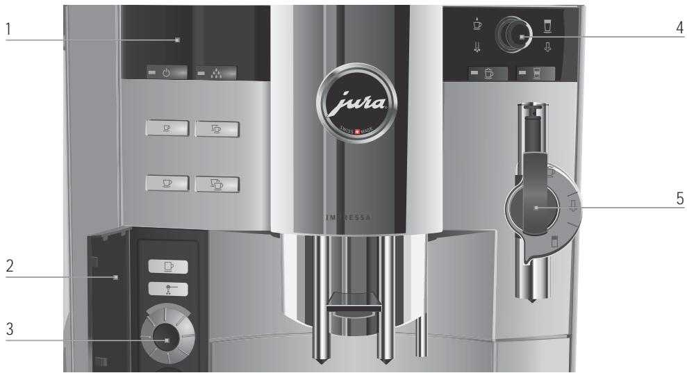 JURA IMPRESSA S9N ONE TOUCH - Éléments de commande - 2