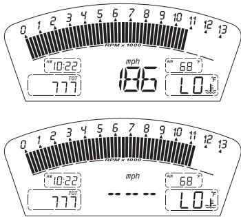 RPPM x 1000 10:22 mph 68 777 186 LO RPPM x 1000 10:22 mph 68 777 LO 777
