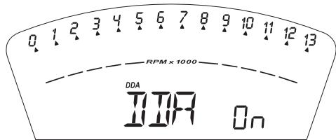 0 1 2 3 4 5 6 7 8 9 10 11 12 13 RPM x 1000 DDA IIIA On
