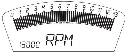 0 1 2 3 4 5 6 7 8 9 10 11 12 13 RPM × 1000 13000 RPM