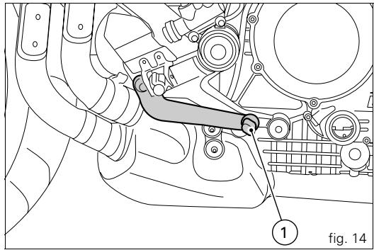 DUCATI S2R 1000 - Pédale de sélecteur de vitesse (fig. 15) - 1