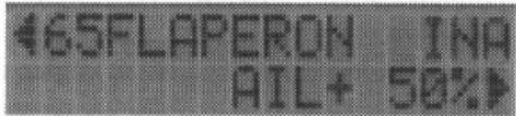 FUTABA FC-18 - Menu 65, mixage FLAPERON - 1