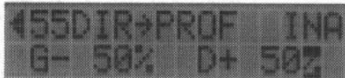 FUTABA FC-18 - Menu 55, mixage direction  profondeur DIR  PROF - 1