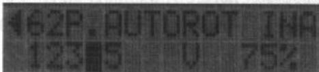 FUTABA FC-18 - Menu 62, evolution du pas pour l'autorotation P.AUTOROT - 1