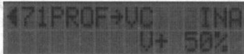 FUTABA FC-18 - Menu 71, profondeur  volets de courbure   PROF  VC - 1