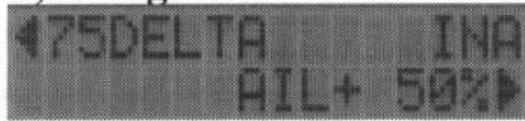 FUTABA FC-18 - Menu 75, mixage delta - 1